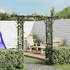 Arche de jardin en métal noir VIDAXL - 200 x 52 x 204 cm