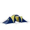 vidaXL Tente de camping 9 personnes Bleu et Jaune