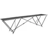 vidaXL Table à coller pliable MDF et aluminium 300 x 60 x 78 cm