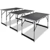 vidaXL Table à coller 3 pcs pliable Hauteur réglable