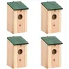 vidaXL 4 pcs Nichoirs Bois 12x12x22 cm