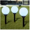 vidaXL Lampes d'allée à LED 3 pcs 20 cm avec piquet de sol