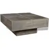 vidaXL Table basse carrée Marron foncé Bois massif de manguier