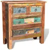 vidaXL Armoire avec 4 tiroirs Bois massif de récupération