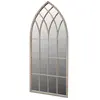vidaXL Miroir de jardin d'arche gotique 50x115 cm Intérieur/extérieur