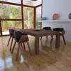 vidaXL Chaises à manger lot de 4 bois courbé et similicuir