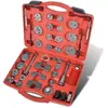 vidaXL Kit d'outils de filetage de piston d'étrier 40 pcs