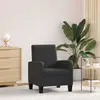 vidaXL Fauteuil Noir Similicuir