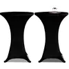 vidaXL Housse de table Ø 60 cm Noir extensible 2 pcs