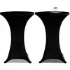 vidaXL Housse de table Ø 70 cm Noir extensible 2 pcs