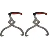 vidaXL Pinces à bûches 2 pcs avec manche en TPR
