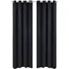 VIDAXL 2 Pcs Rideau Blackout Occultant Noir Avec  illets En Métal 135x245cm