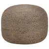 vidaXL Pouf fait à la main Gris clair 45 x 30 cm Jute