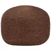 Pouf fait à la main Marron 40 x 45 cm Jute vidaXL