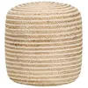 vidaXL Pouf fait à la main 40 x 45 cm Jute