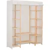 vidaXL Garde-robe Blanc 135 x 40 x 170 cm Tissu