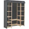 vidaXL Garde-robe Gris 135 x 40 x 170 cm Tissu