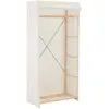 vidaXL Garde-robe Blanc 79 x 40 x 170 cm Tissu