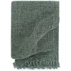 Non communiqué vidaXL Couverture en coton 125 x 150 cm Vert foncé