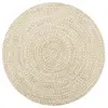 vidaXL Tapis fait à la main Jute Blanc et naturel 90 cm