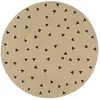 vidaXL Tapis fait à la main Jute avec imprimé à triangles 150 cm