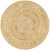 vidaXL Tapis fait à la main Jute tressée 120 cm