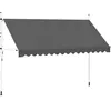 vidaXL Auvent manuel rétractable 400 cm Anthracite