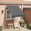 vidaXL Auvent manuel rétractable 200 cm Anthracite