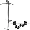 vidaXL Tour de musculation murale avec jeu d'haltères et poids 60,5 kg