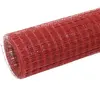 vidaXL Grillage Acier avec revêtement en PVC 25x0,5 m Rouge