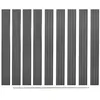 vidaXL Panneaux de clôture de remplacement 9 pcs WPC 170 cm Gris