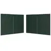 vidaXL Paroi de tente réception 2 pcs avec fermeture éclair PE Vert