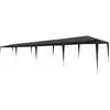 vidaXL Tente de réception 3x12 m PE Anthracite