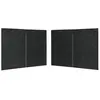 vidaXL Paroi de tente de réception 2pcs fermeture éclair PE Anthracite