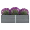 vidaXL Lit surélevé de jardin Acier galvanisé 160x40x45 cm Gris