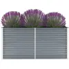 vidaXL Lit surélevé de jardin Acier galvanisé 160x40x77 cm Gris