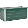 vidaXL Lit surélevé de jardin Acier galvanisé 100x40x45 cm Vert