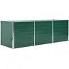 vidaXL Lit surélevé de jardin Acier galvanisé 240x80x77 cm Vert