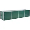 vidaXL Lit surélevé de jardin Acier galvanisé 320x80x77 cm Vert