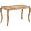 vidaXL Table de salle à manger 118x60x76 cm Bois de manguier massif