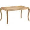 vidaXL Table de salle à manger 135x75x76 cm Bois de manguier massif