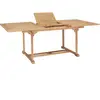 vidaXL Table de jardin extensible 150-200x100x75 cm Teck solide