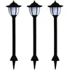vidaXL Lampe solaire à LED d'extérieur 3 pcs Noir