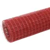 VIDAXL Grillage Métal Acier Revêtement PVC 10x1 m Carré Rouge Clôture Jardin