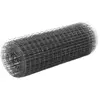 vidaXL Grillage Acier avec revêtement en PVC 25x0,5 m Gris