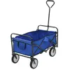 Chariot à main pliable - VIDAXL - Bleu - Charge 75 kg - Roues pivotantes