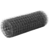 vidaXL Grillage Acier avec revêtement en PVC 10x0,5 m Gris