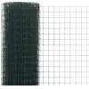 vidaXL Grillage Acier avec revêtement en PVC 10x0,5 m Vert
