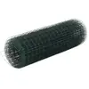 vidaXL Grillage acier avec revêtement en PVC 25x0,5 m vert