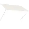 vidaXL Auvent rétractable 200x150 cm Crème